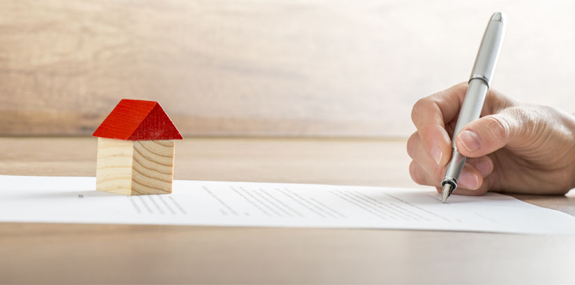 Signing a real estate purchase agreement